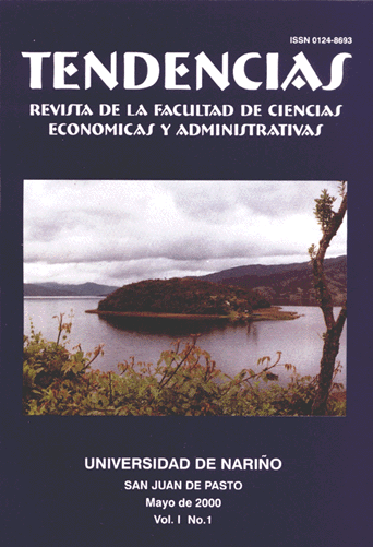 					View Vol. 1 No. 1 (2000): Vol. I No. 1 Primer Semestre Enero-Junio 2000
				