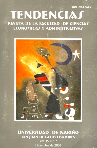 					View Vol. 4 No. 2 (2003): Vol. IV No. 2 Segundo Semestre Julio-Diciembre 2003
				